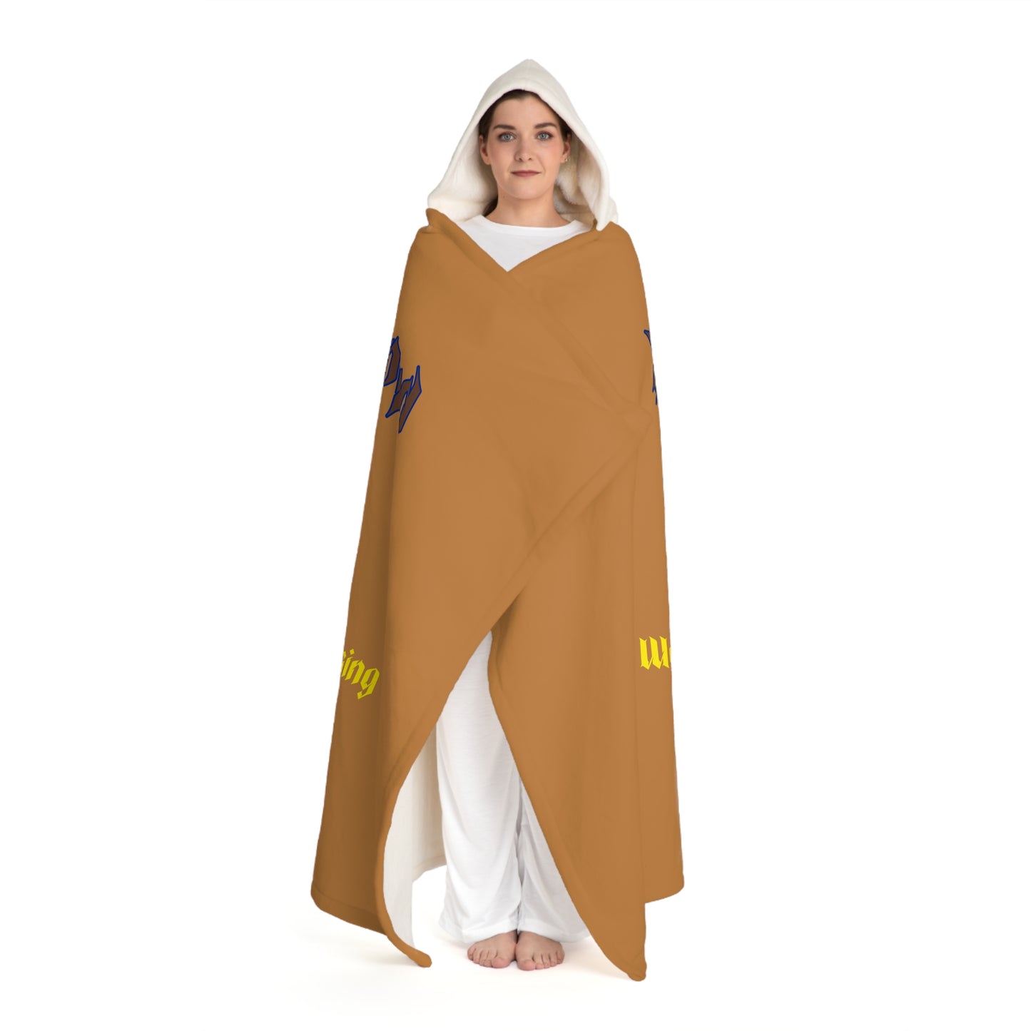 Cozy Hooded Sherpa Fleece Blanket, Warm Throw, Snuggle Wrap, Perfect Gift for Family, Winter Comfort