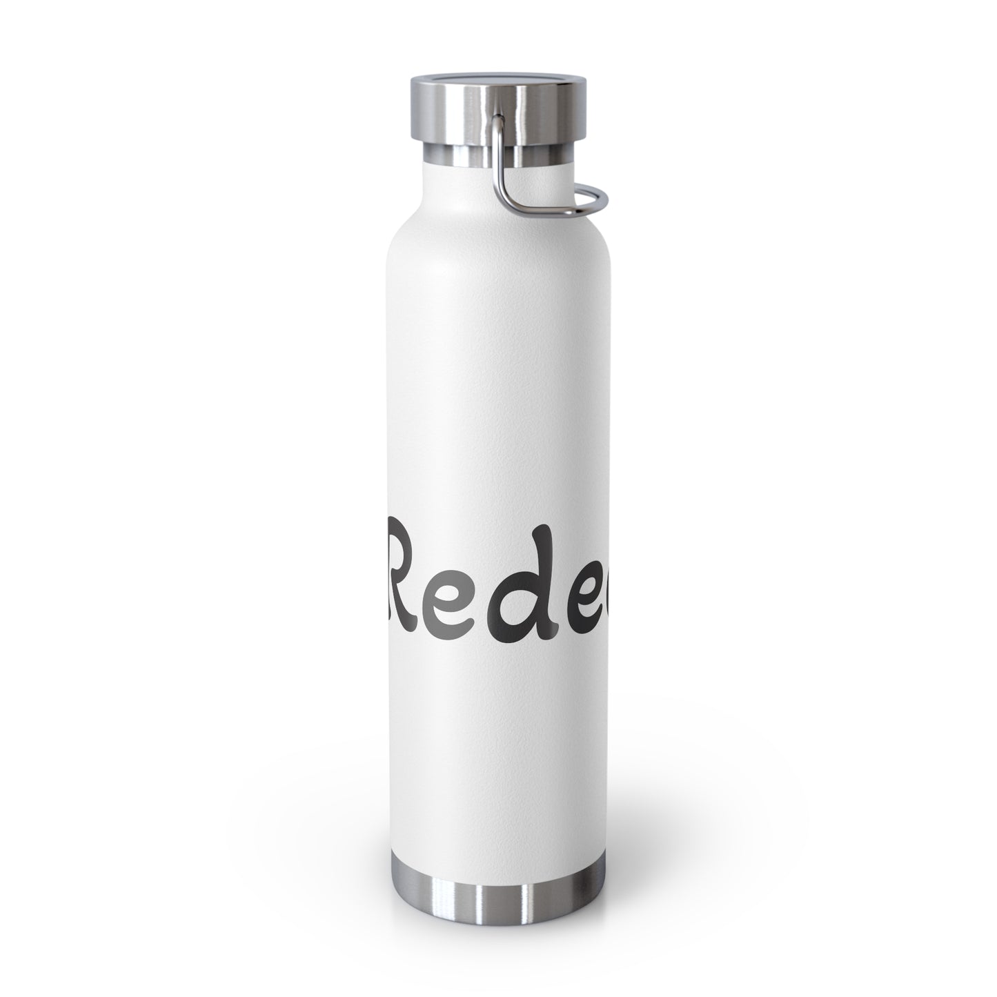 Inspirational Copper Vacuum Insulated Water Bottle - 22oz - 'Redeem' & 'Dream' Motivational Quotes