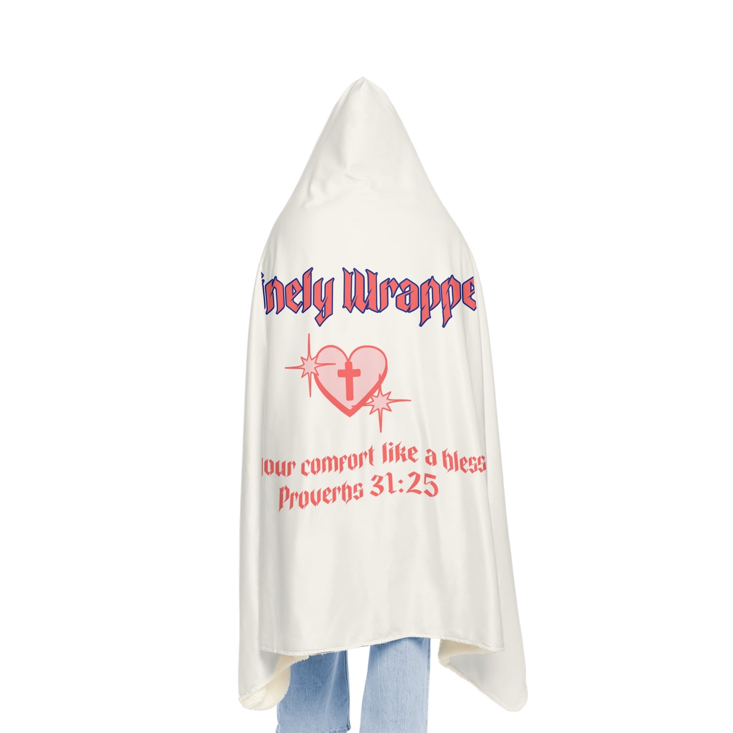 Divinely Wrapped Snuggle Blanket | Cozy Hooded Blanket, Perfect for Relaxation, Gifts, Spiritual Comfort, Home Decor