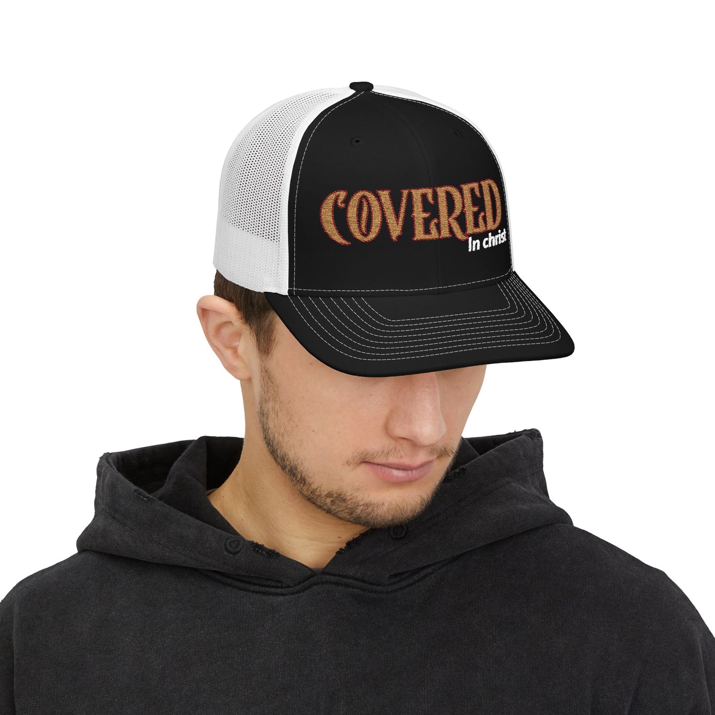 Faith-Inspired Snapback Trucker Cap | Stylish Christian Hat for Daily Wear, Gift for Believers, Coverage Fashion, Church Events