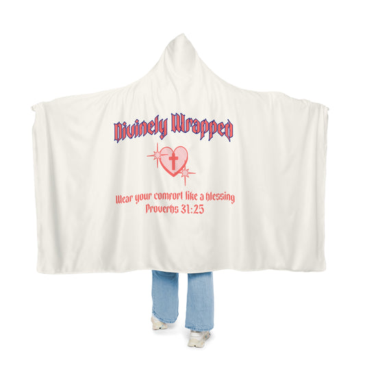 Divinely Wrapped Snuggle Blanket | Cozy Hooded Blanket, Perfect for Relaxation, Gifts, Spiritual Comfort, Home Decor
