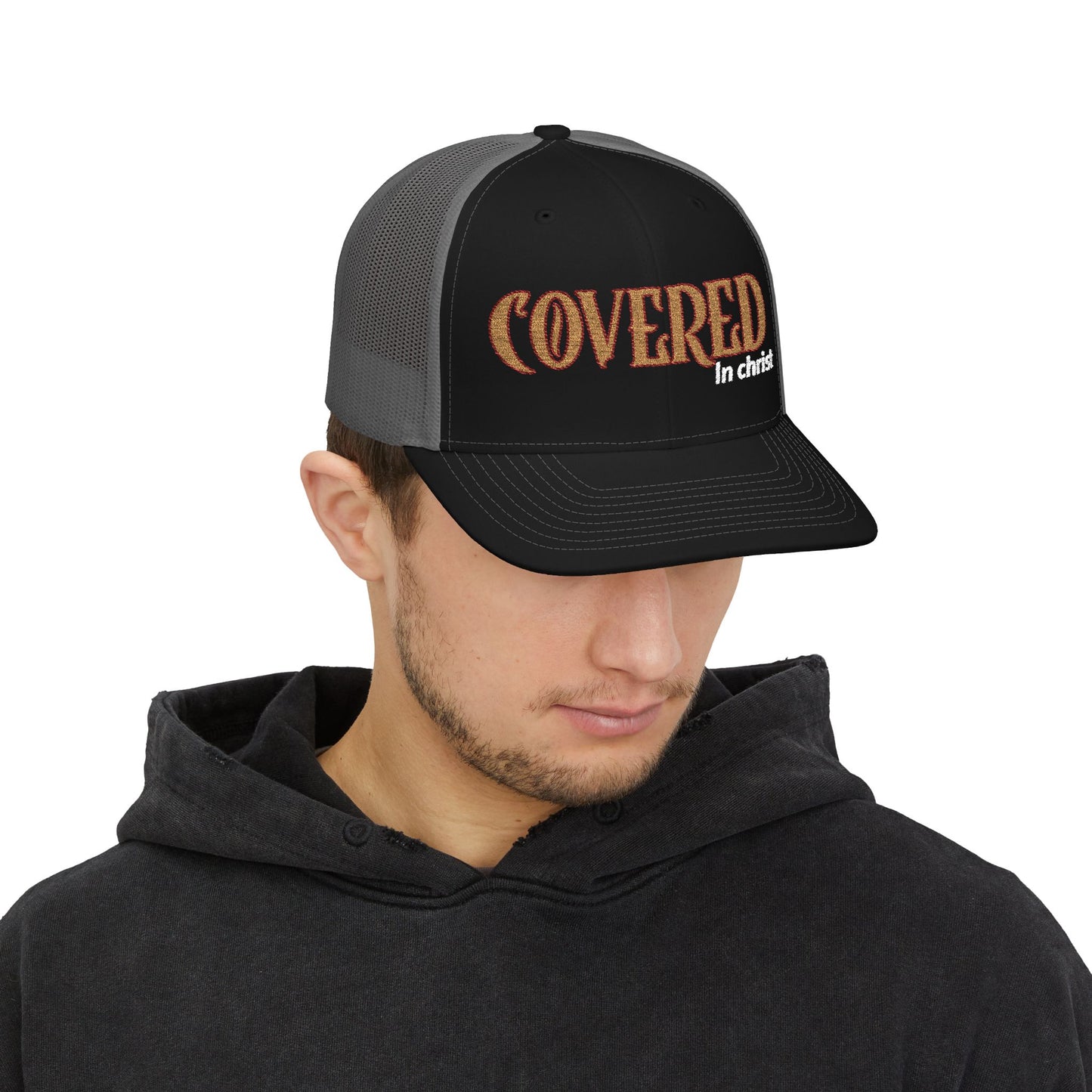 Faith-Inspired Snapback Trucker Cap | Stylish Christian Hat for Daily Wear, Gift for Believers, Coverage Fashion, Church Events