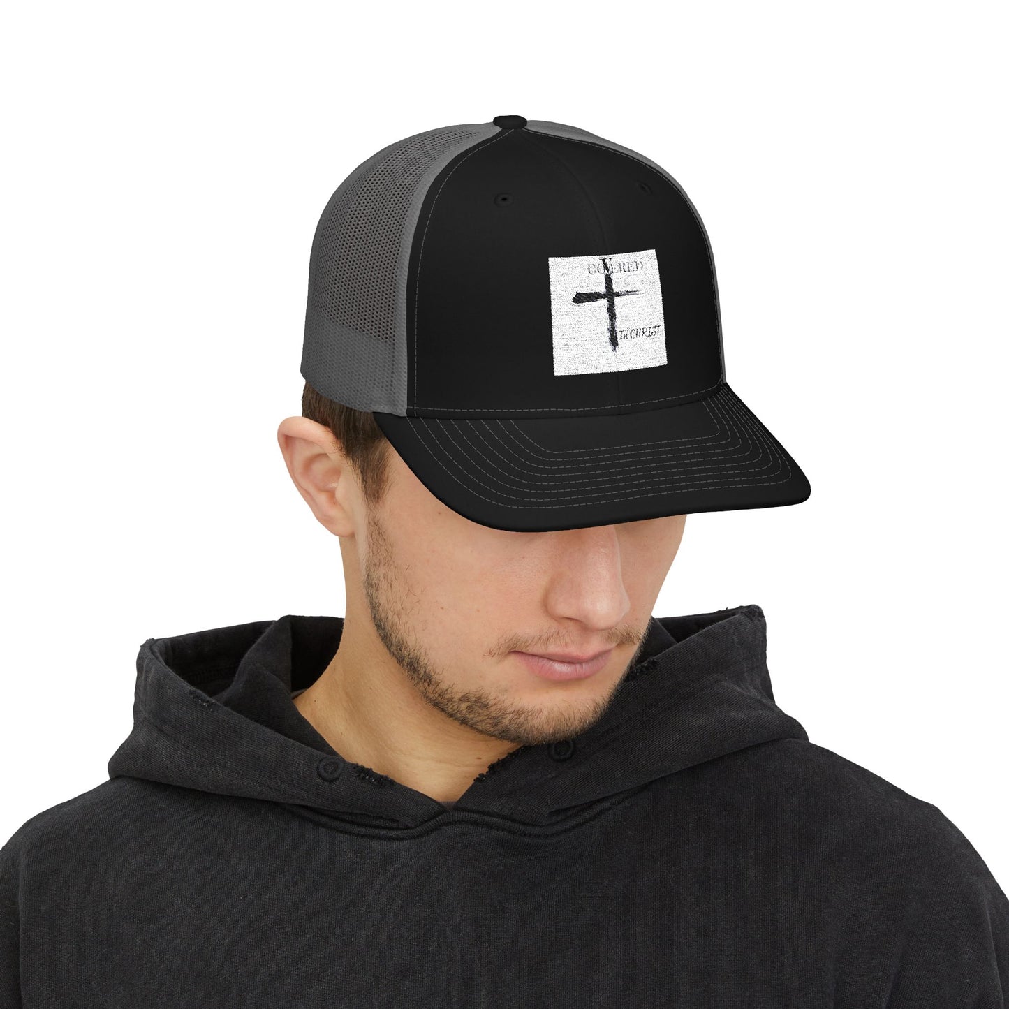 Stylish Embroidered Snapback Trucker Cap, Faith-Based Hat, Summer Accessory, Gift for Him/Her, Christian Apparel