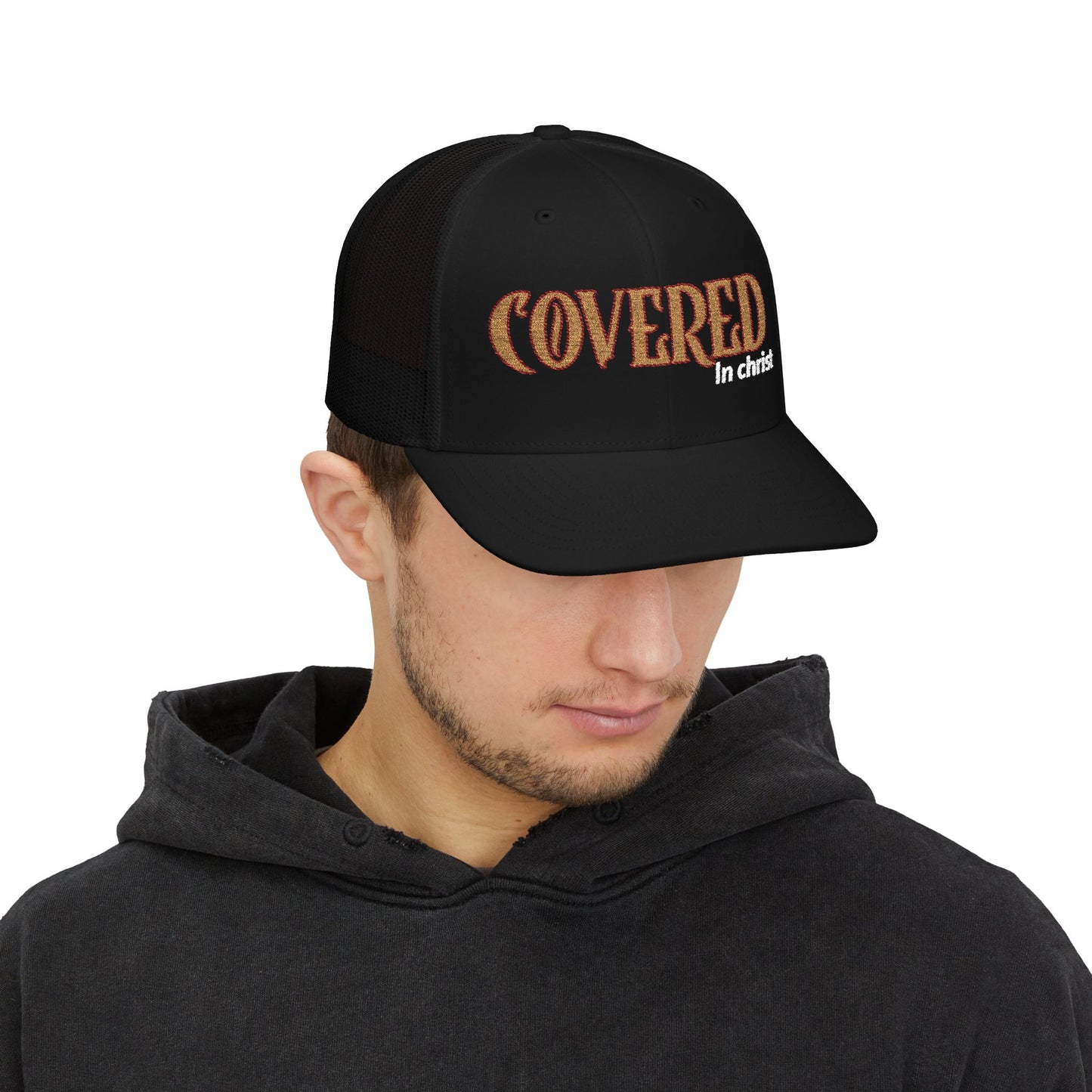 Faith-Inspired Snapback Trucker Cap | Stylish Christian Hat for Daily Wear, Gift for Believers, Coverage Fashion, Church Events