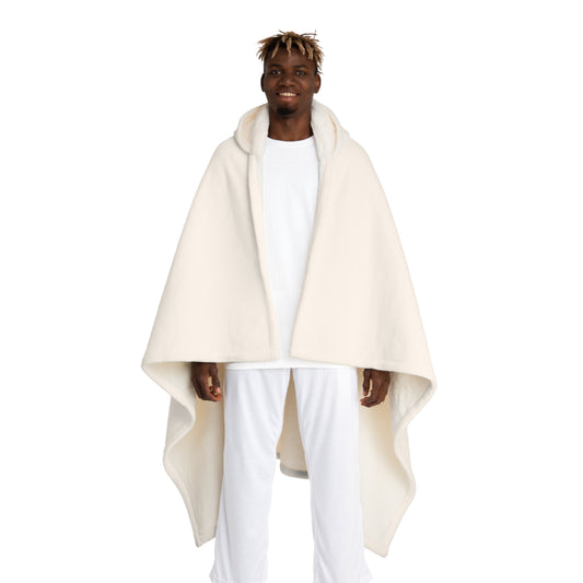 Cozy Hooded Sherpa Fleece Blanket - Perfect for Snuggling on Cold Nights