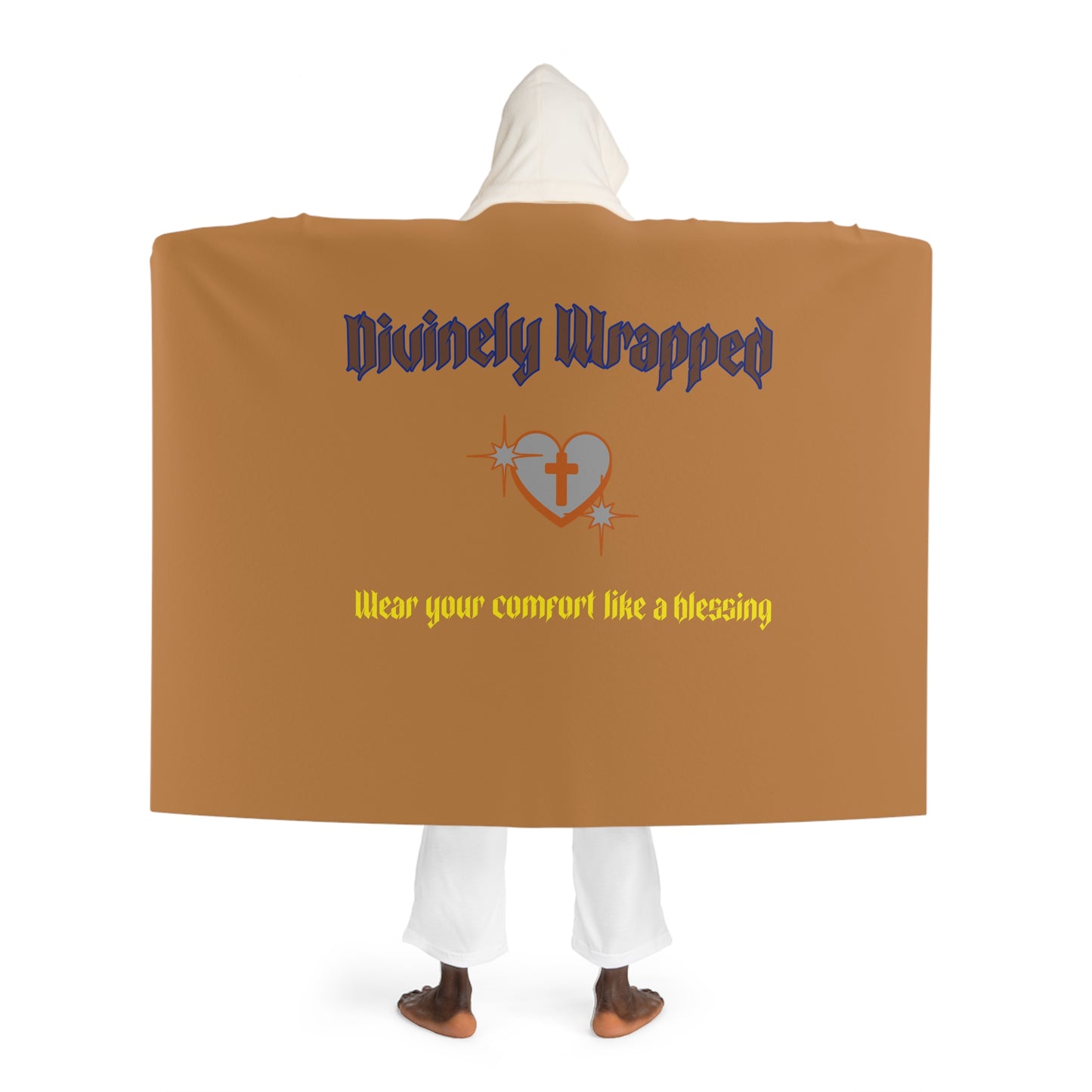 Cozy Hooded Sherpa Fleece Blanket, Warm Throw, Snuggle Wrap, Perfect Gift for Family, Winter Comfort
