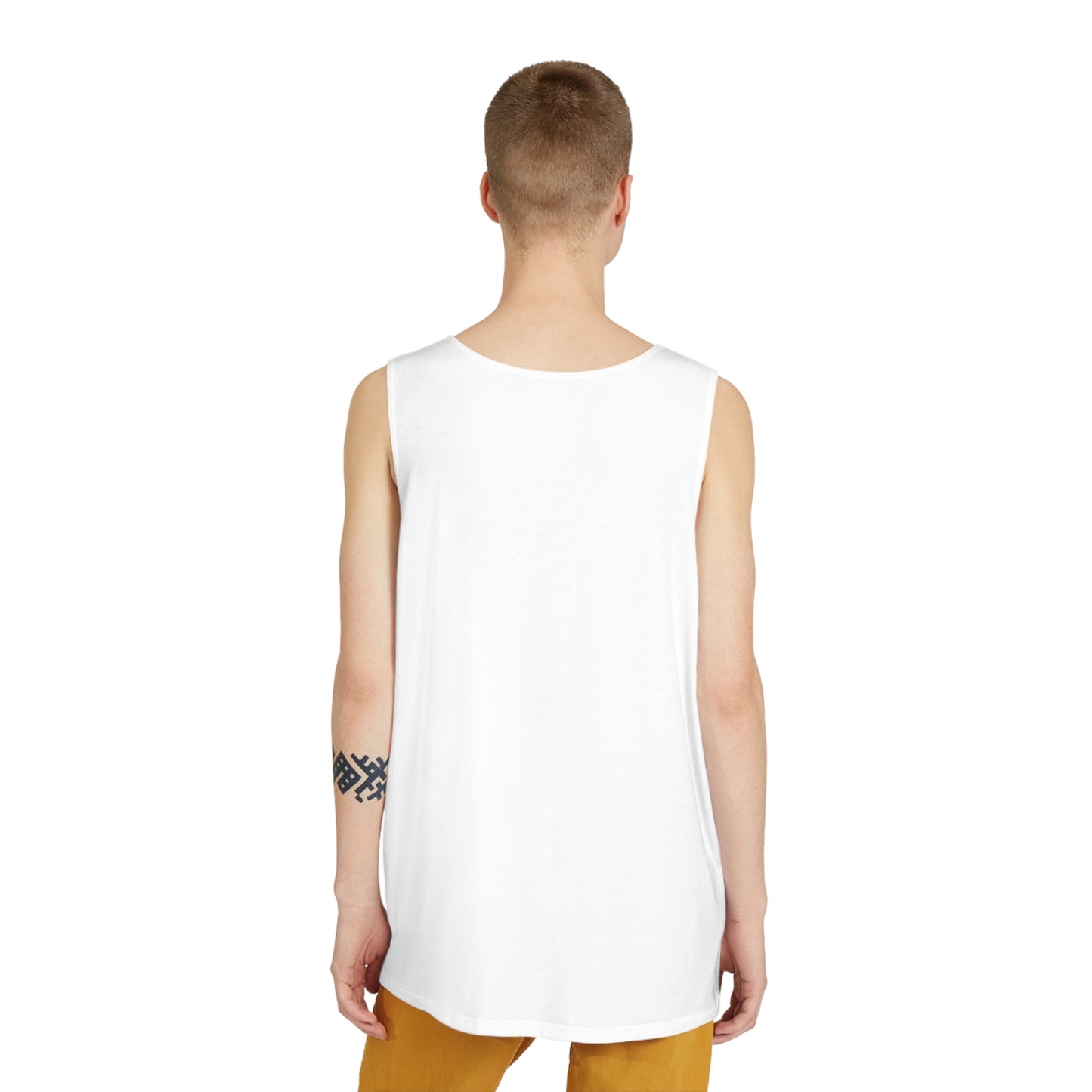Men's Tank Top - "Redeemed & Blessed" Inspirational Summer Wear, Casual Gym Tank, Perfect for Faith-Based Gifts, Faith Apparel