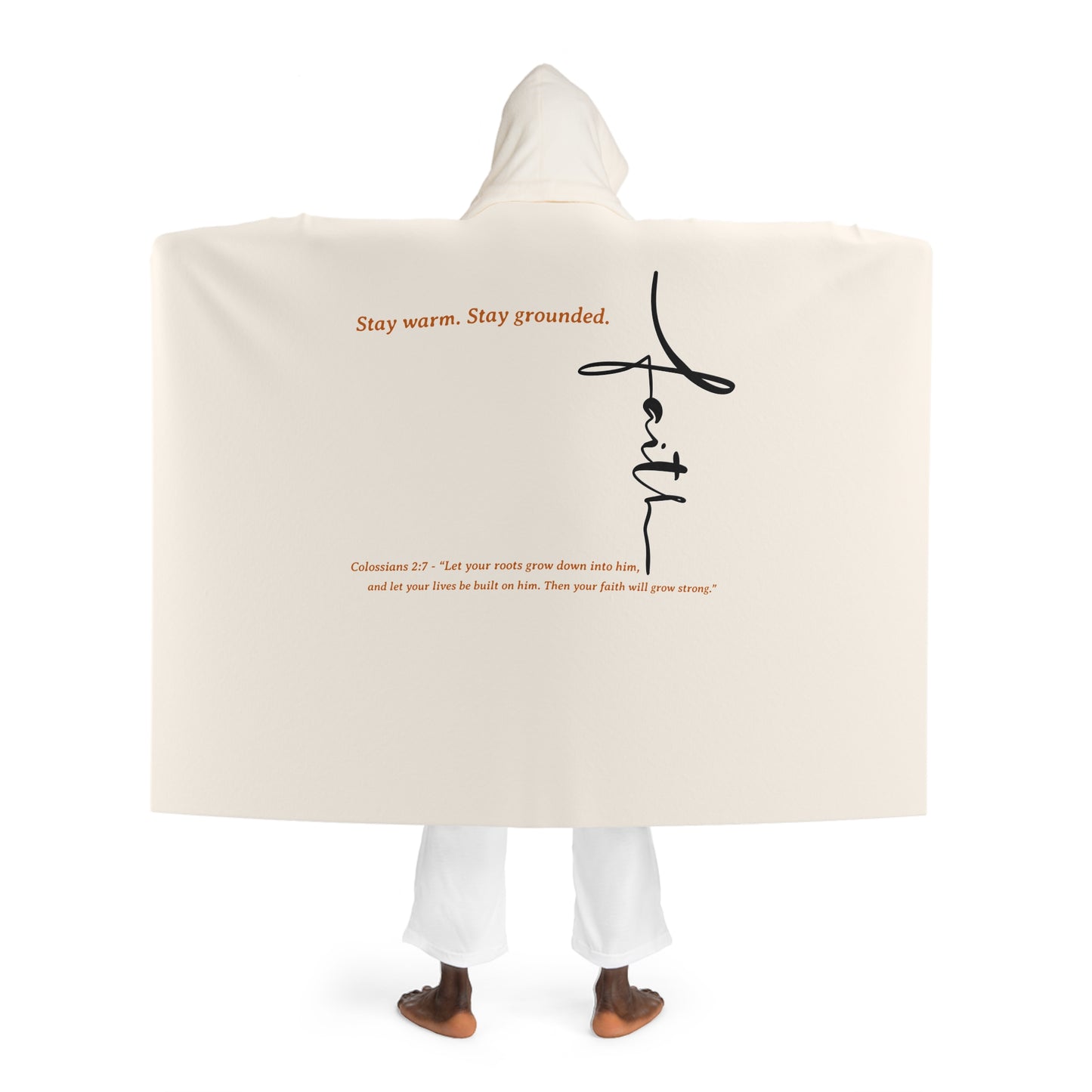 Cozy Hooded Sherpa Fleece Blanket - Perfect for Snuggling on Cold Nights